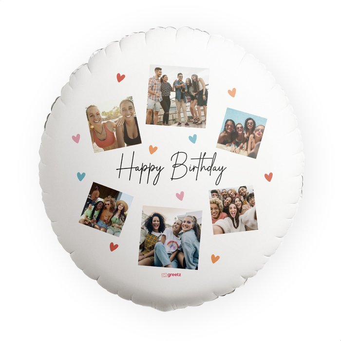 Ballon | Happy Birthday | Foto aanpasbaar