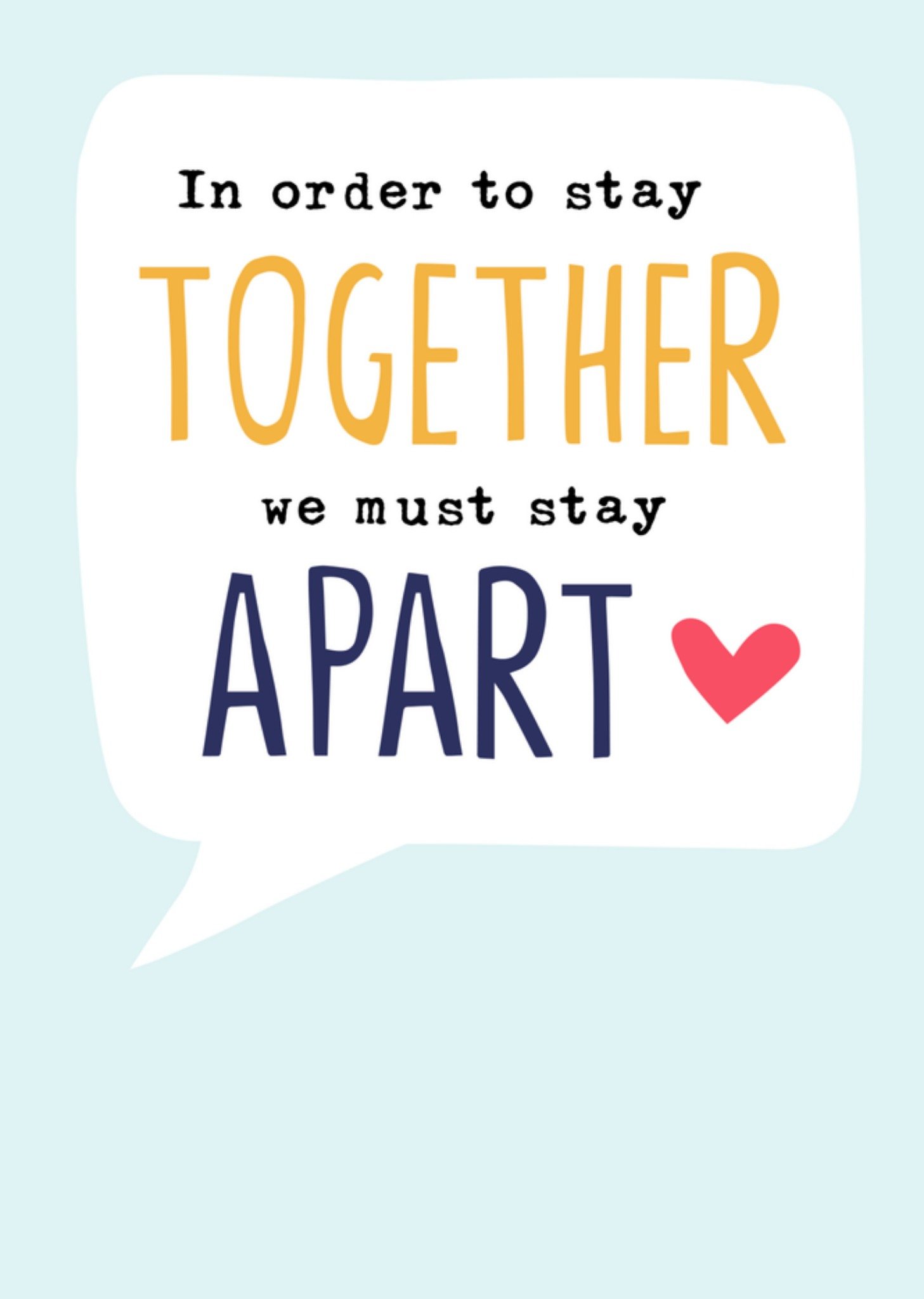 Kinship Denken aan Together apart Kaart Greetz