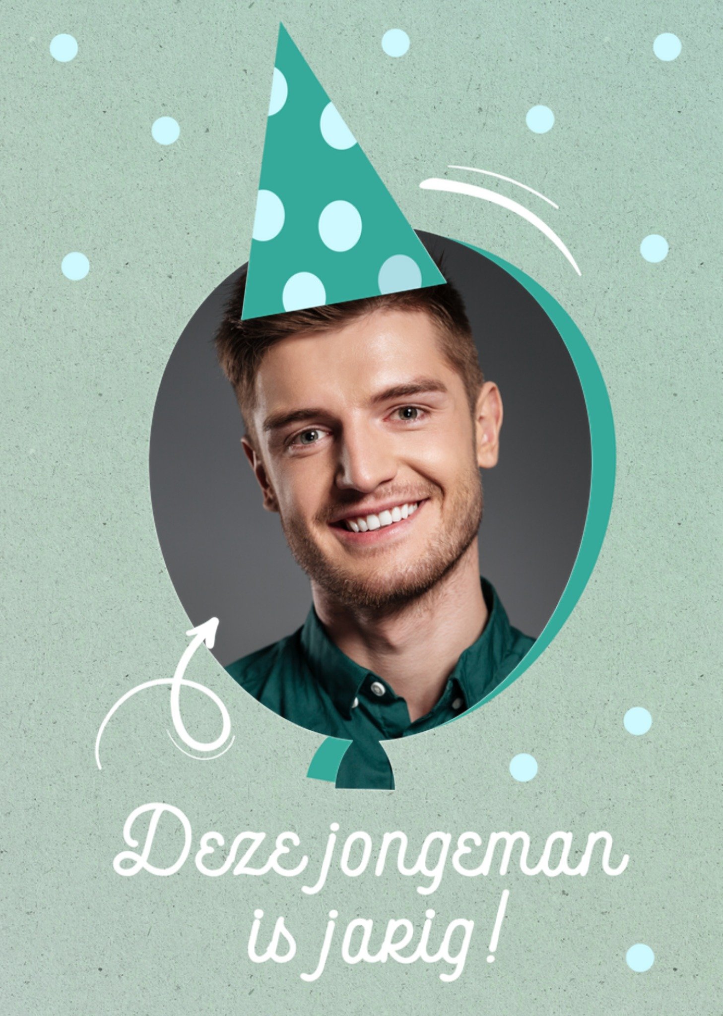 Verjaardagskaart Vrolijk Met foto Jongen Kaart Luckz