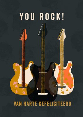 Greetz | Verjaardagskaart | gitaren | you rock