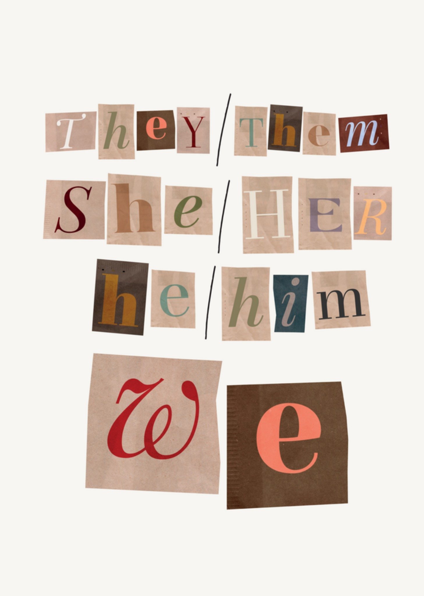 Denken aan kaart pronouns Kaart Melolelo