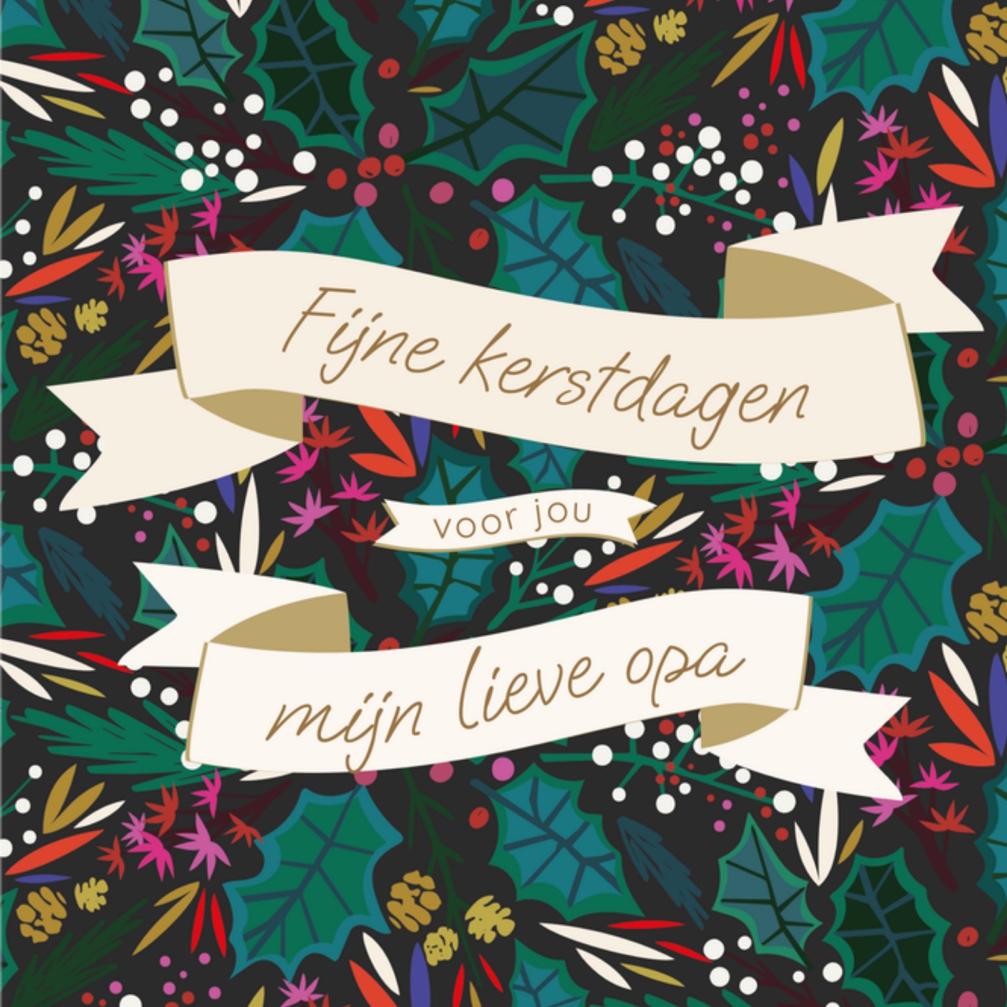 Kerstkaart Mijn lieve Opa TMS