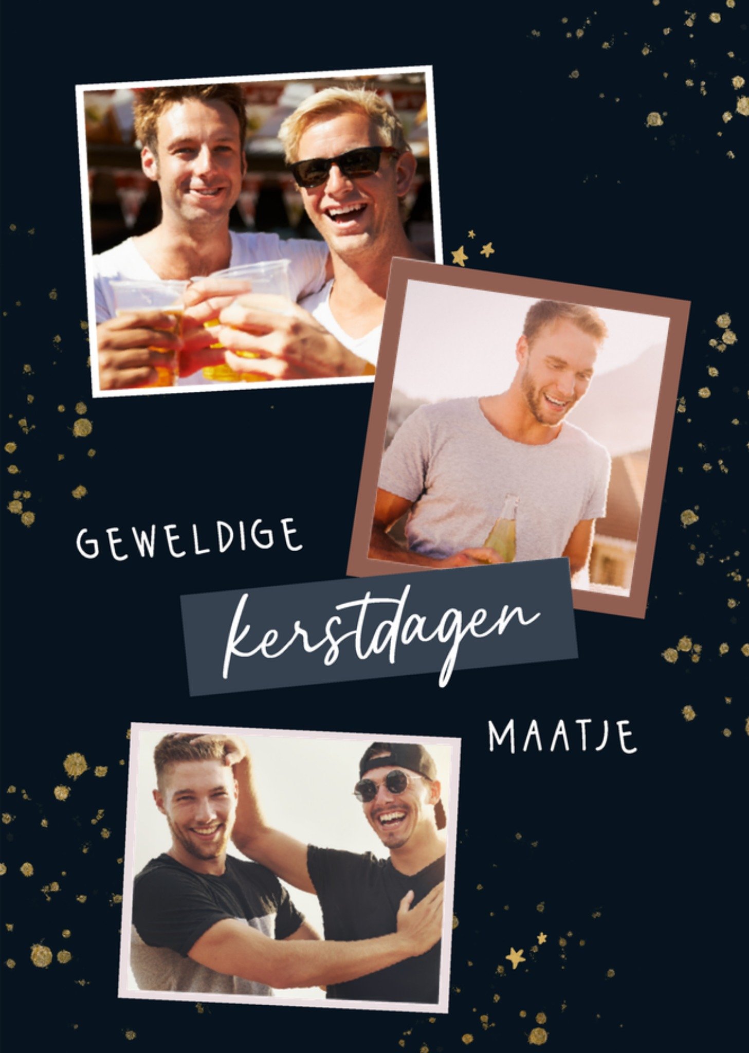 Kerstkaart Met fotos Maatje Greetz