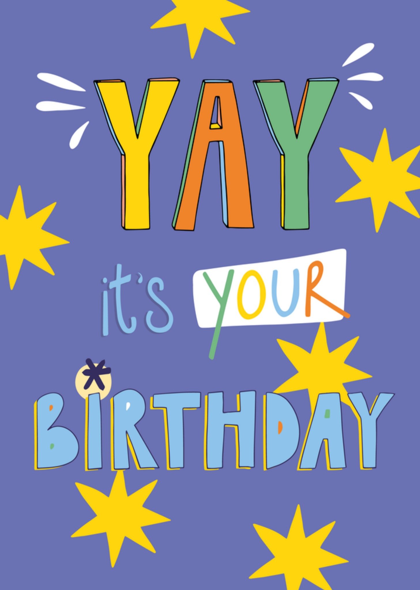 Verjaardagskaart YAY Kaart Funny Side Up