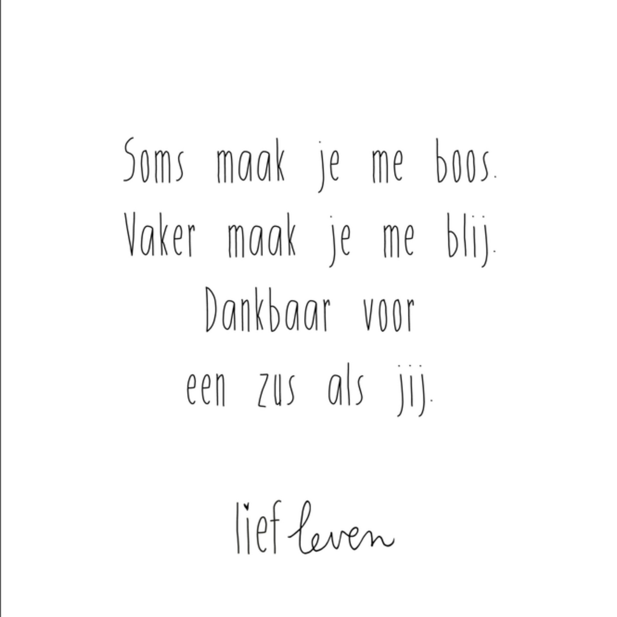 Lief Leven - Broer en zus dag - zus