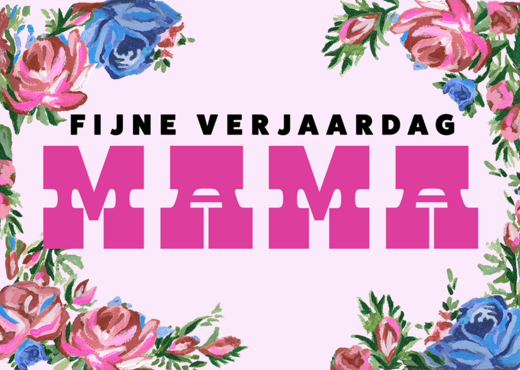 Verjaardagskaart Mama Kaart Drunk Girl Designs