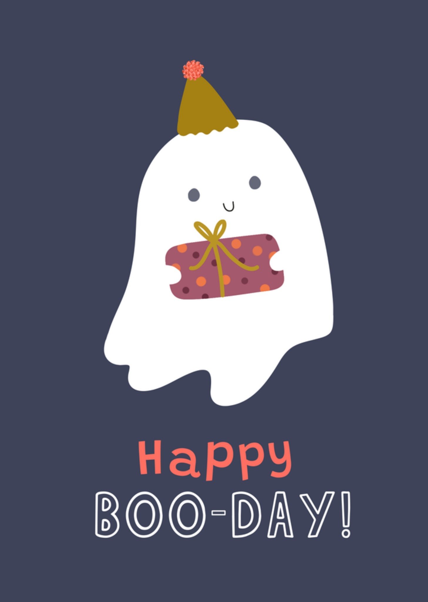 Verjaardagskaart Happy Boo Day Greetz