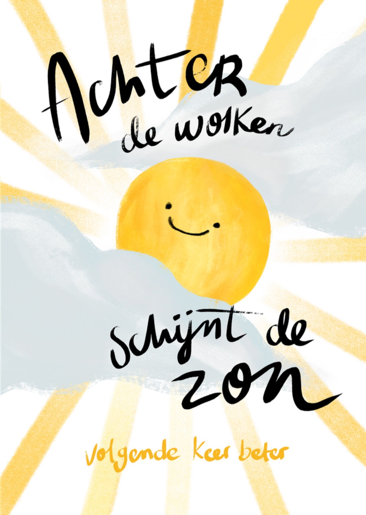 Greetz Gezakt kaart Very Good Very Nice Wolken Standard Card