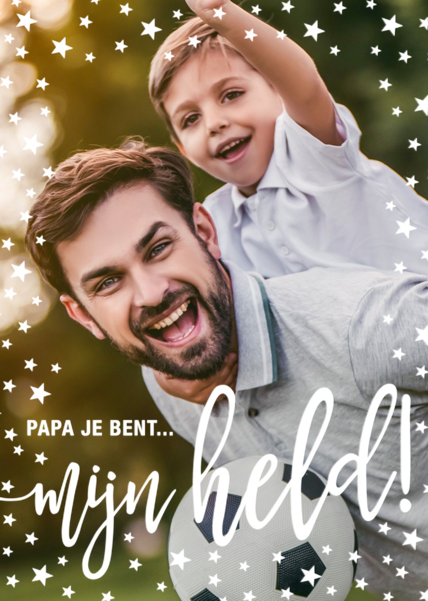 Vaderdagkaart Met foto Sterretjes Kaart Luckz