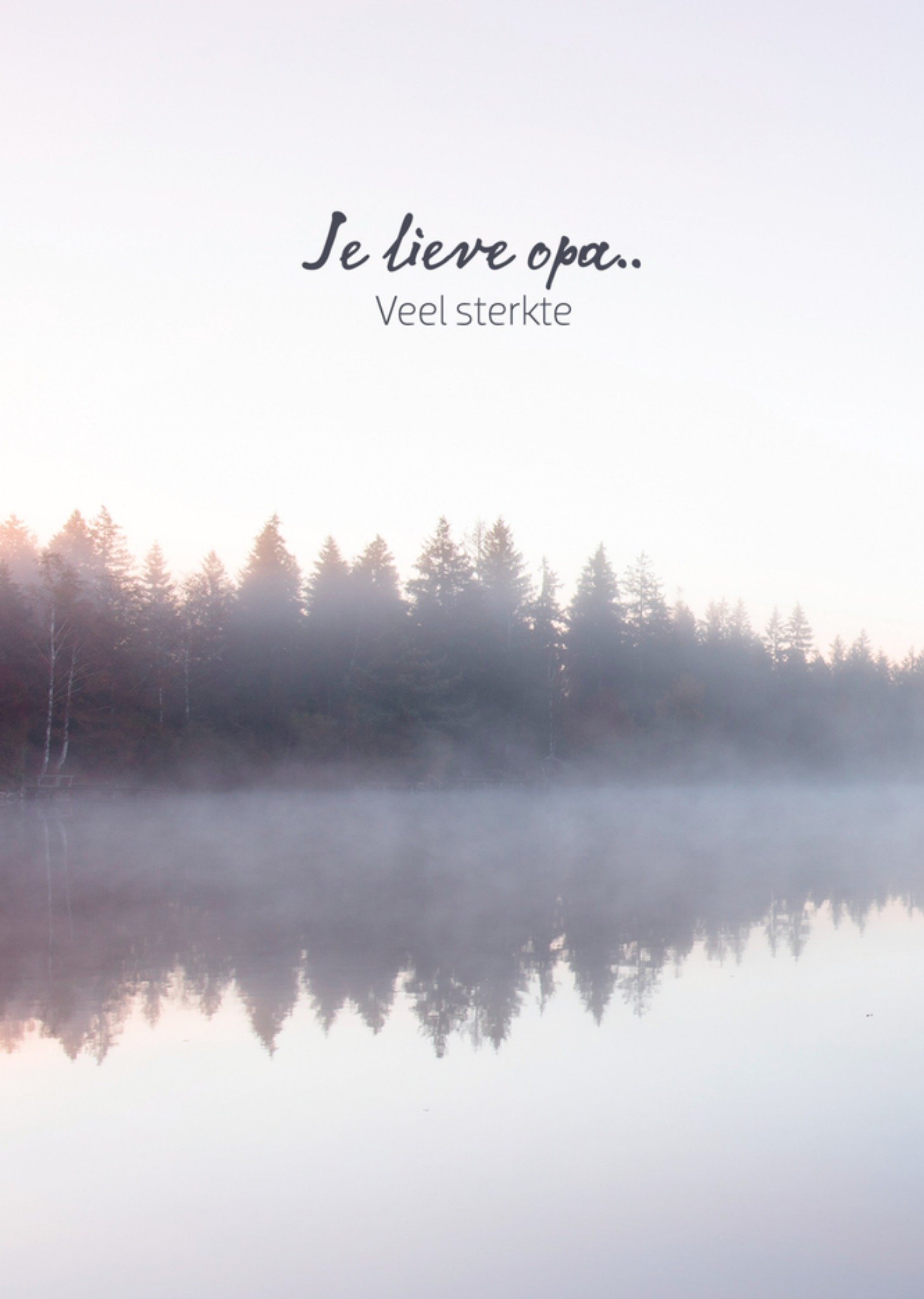 Condoleancekaart opa water Kaart TMS