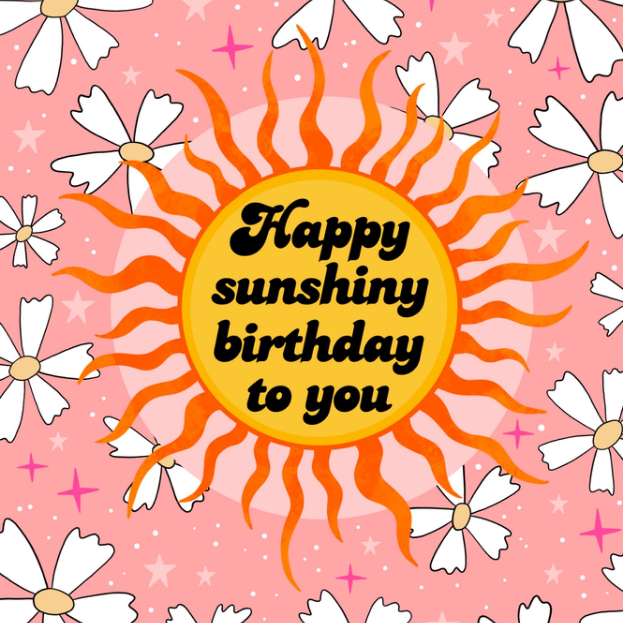 Greetz Verjaardagskaart Sunshiny birthday Vierkant