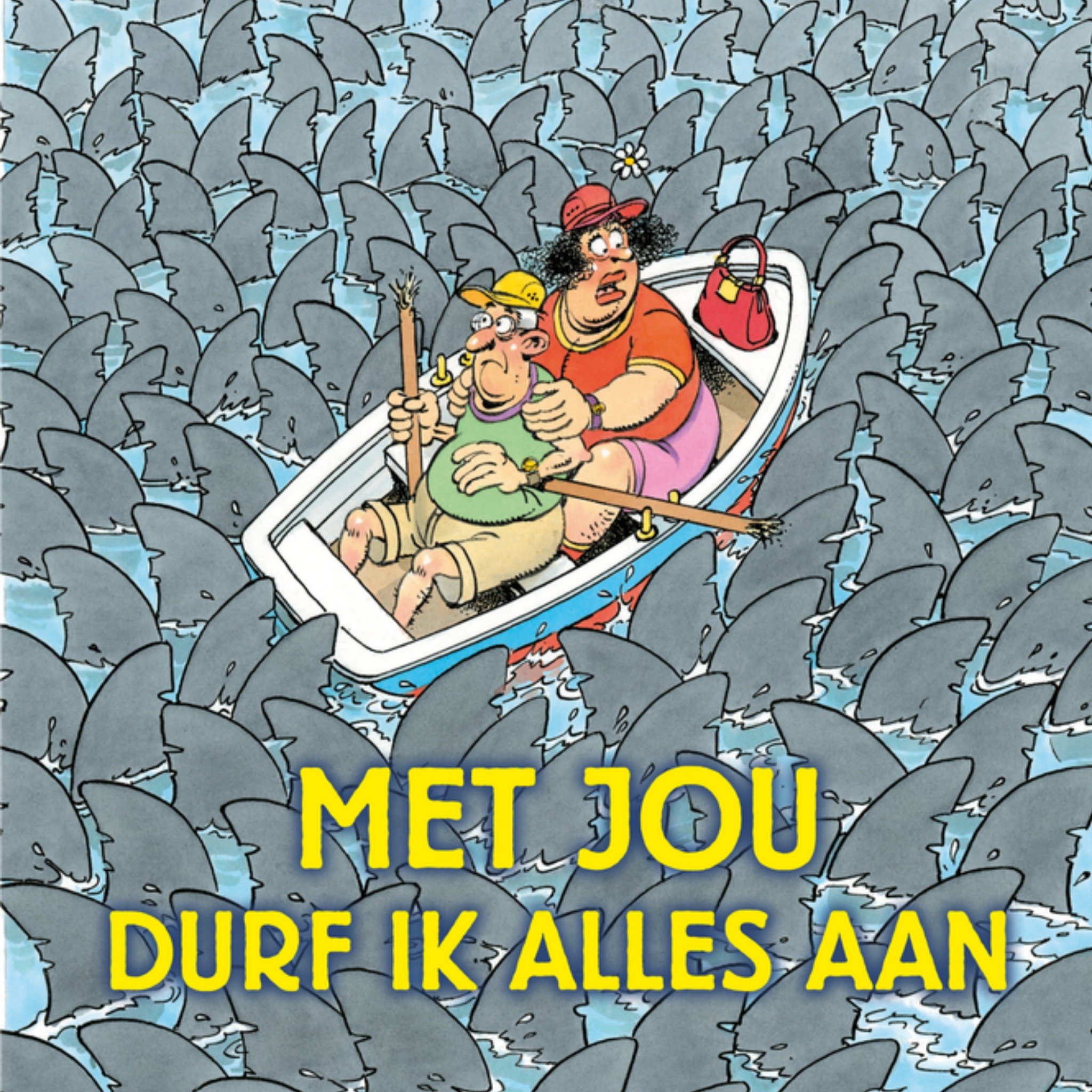 Valentijnskaart Haaien Vierkante Kaart Jan van Haasteren