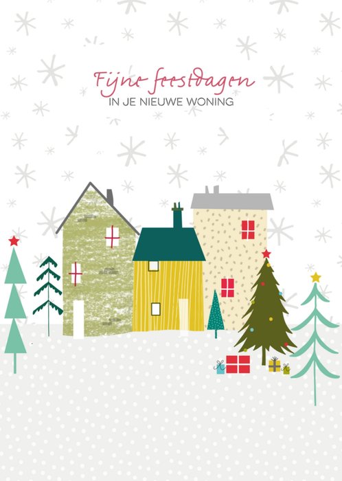 TMS | Kerstkaart | nieuwe woning | illustratie