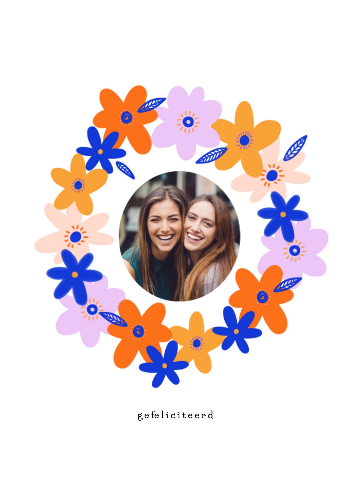 Greetz Felicitatiekaart Met aanpasbare foto Standard Card