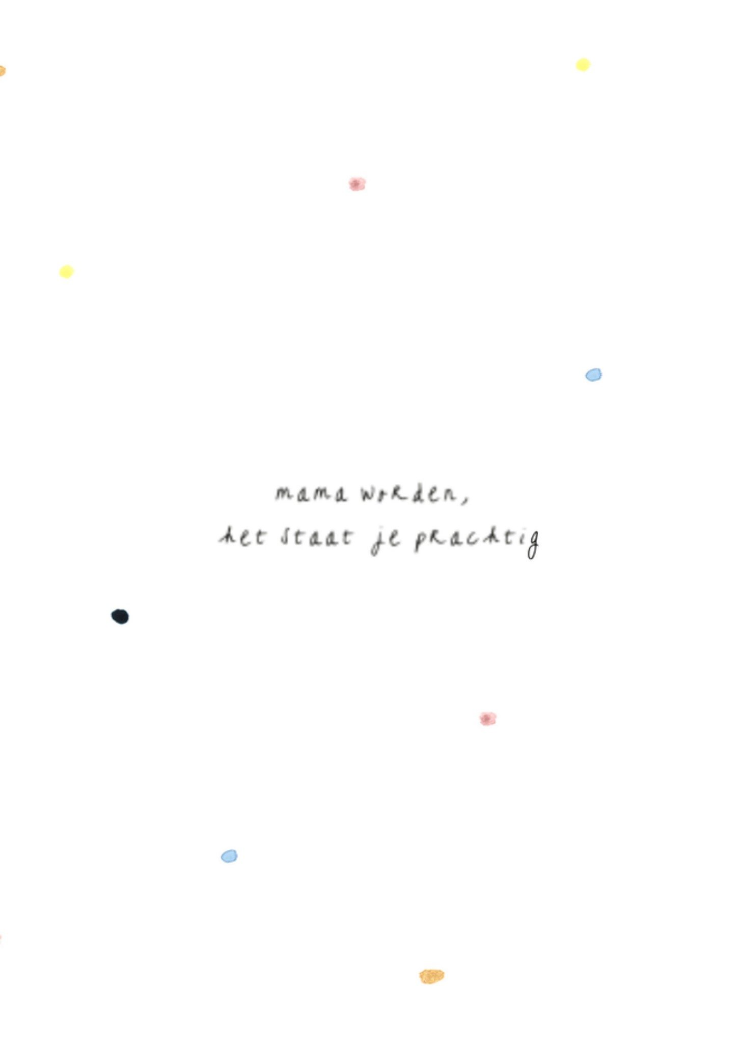 Zwangerschapskaart mama worden Kaart MILA