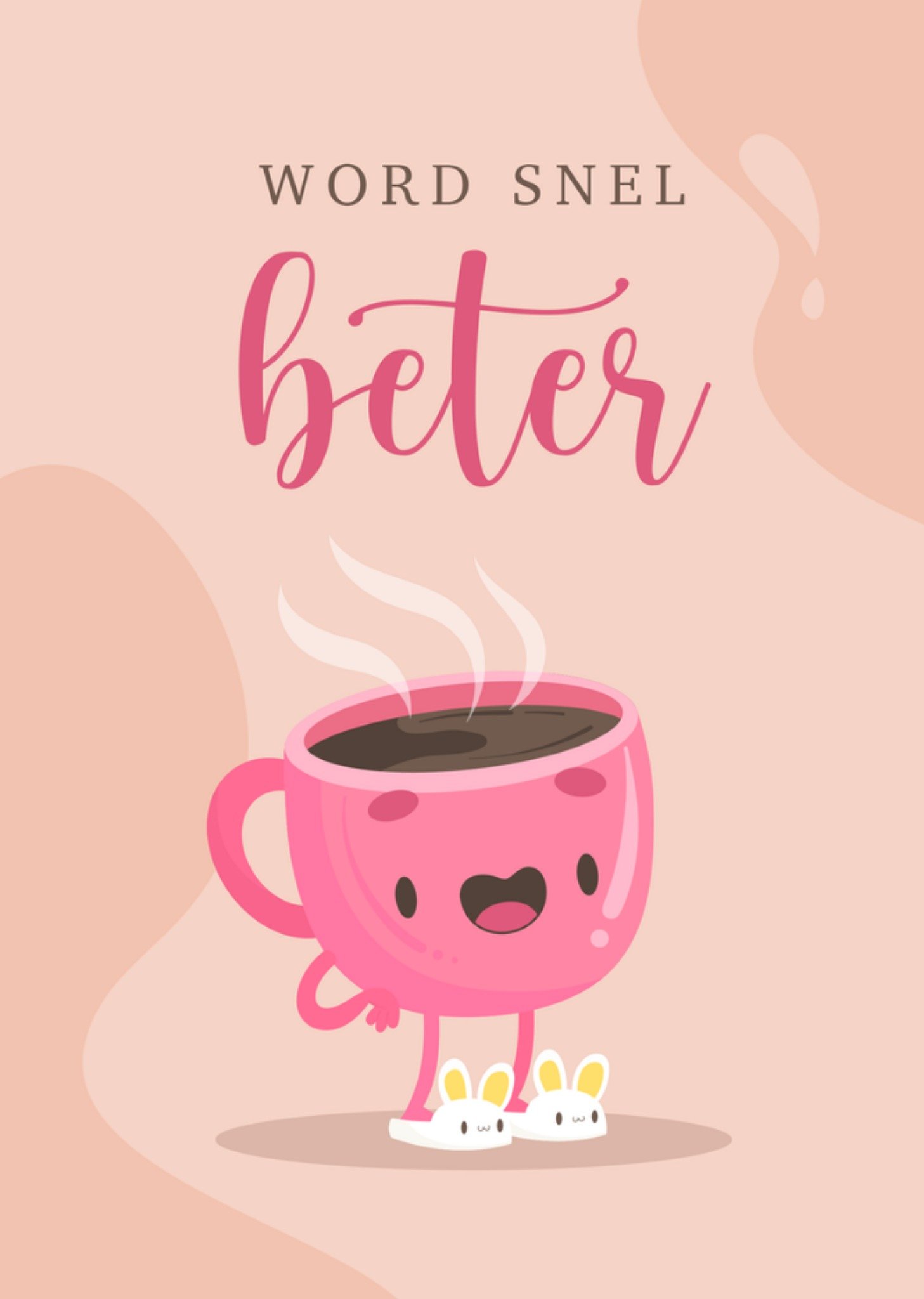 Beterschapskaart Word snel beter Kaart Papercute