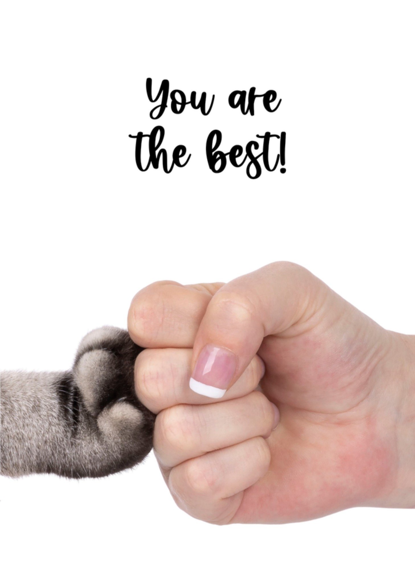 Complimentendag kaart You are the best! Catchy Images