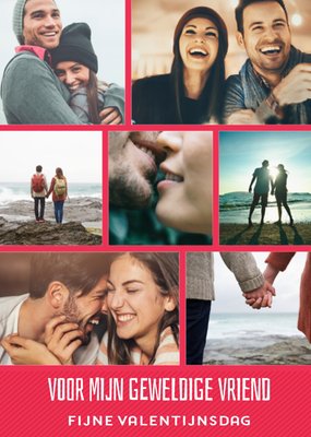 Voor Mijn Geweldige Vriend Collage Valentijnsdag Kaart
