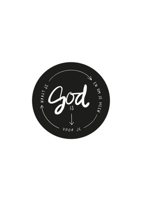 Dagelijksebroodkruimels | Bemoedigingskaart | god is voor je, naast je en om je heen