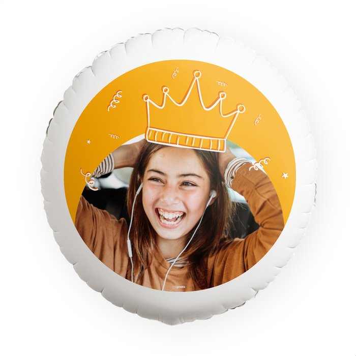 Ballon 'Koningsdag met eigen foto'