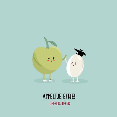 Greetz | Geslaagd kaart | appeltje eitje!