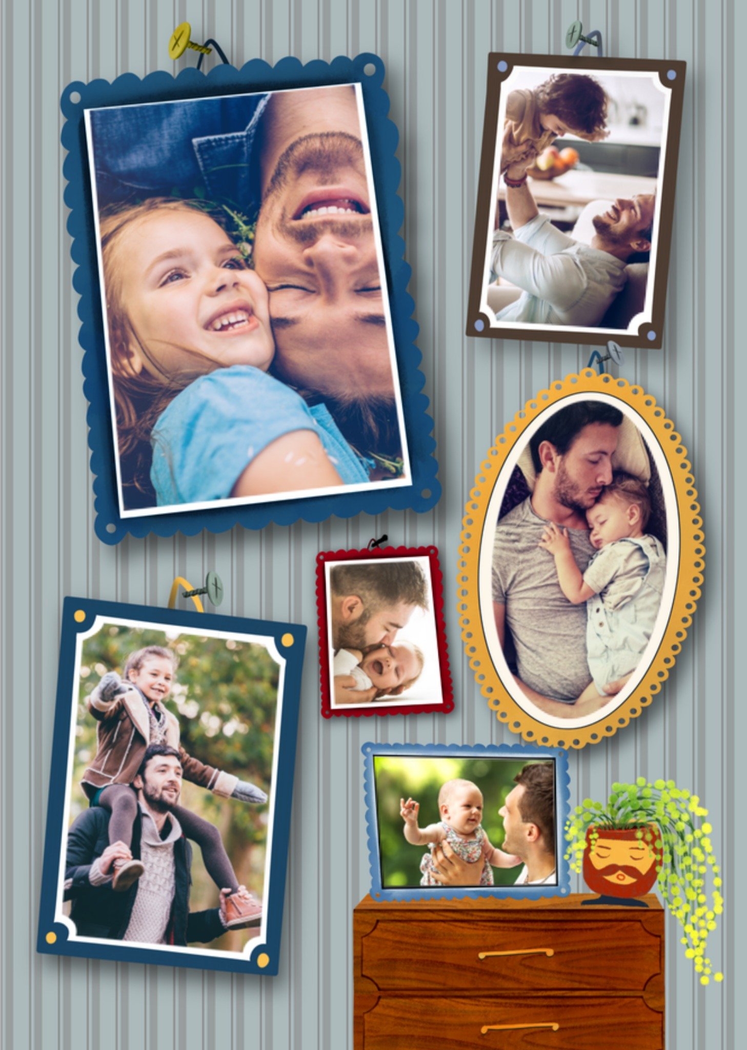 Greetz Vaderdagkaart Galerij muur Standard Card