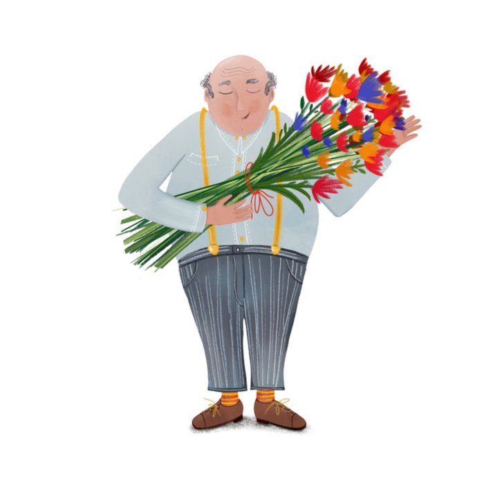 Greetz | Bedanktkaart | Bloemen voor Opa