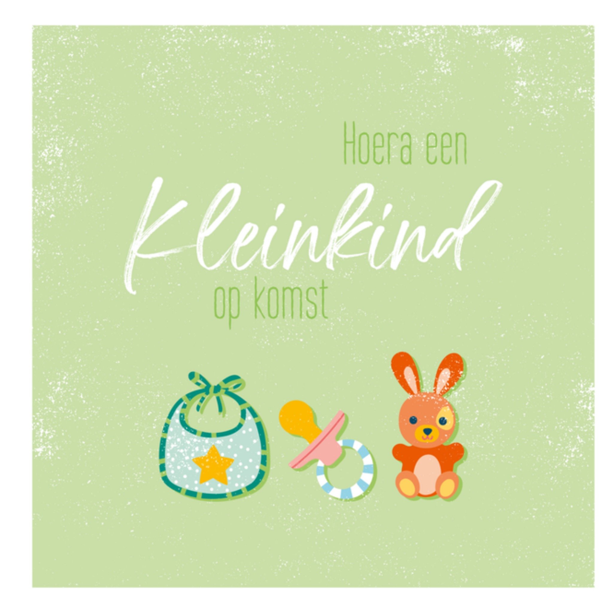 Paperclip Geboortekaart Kleinkind Vierkant