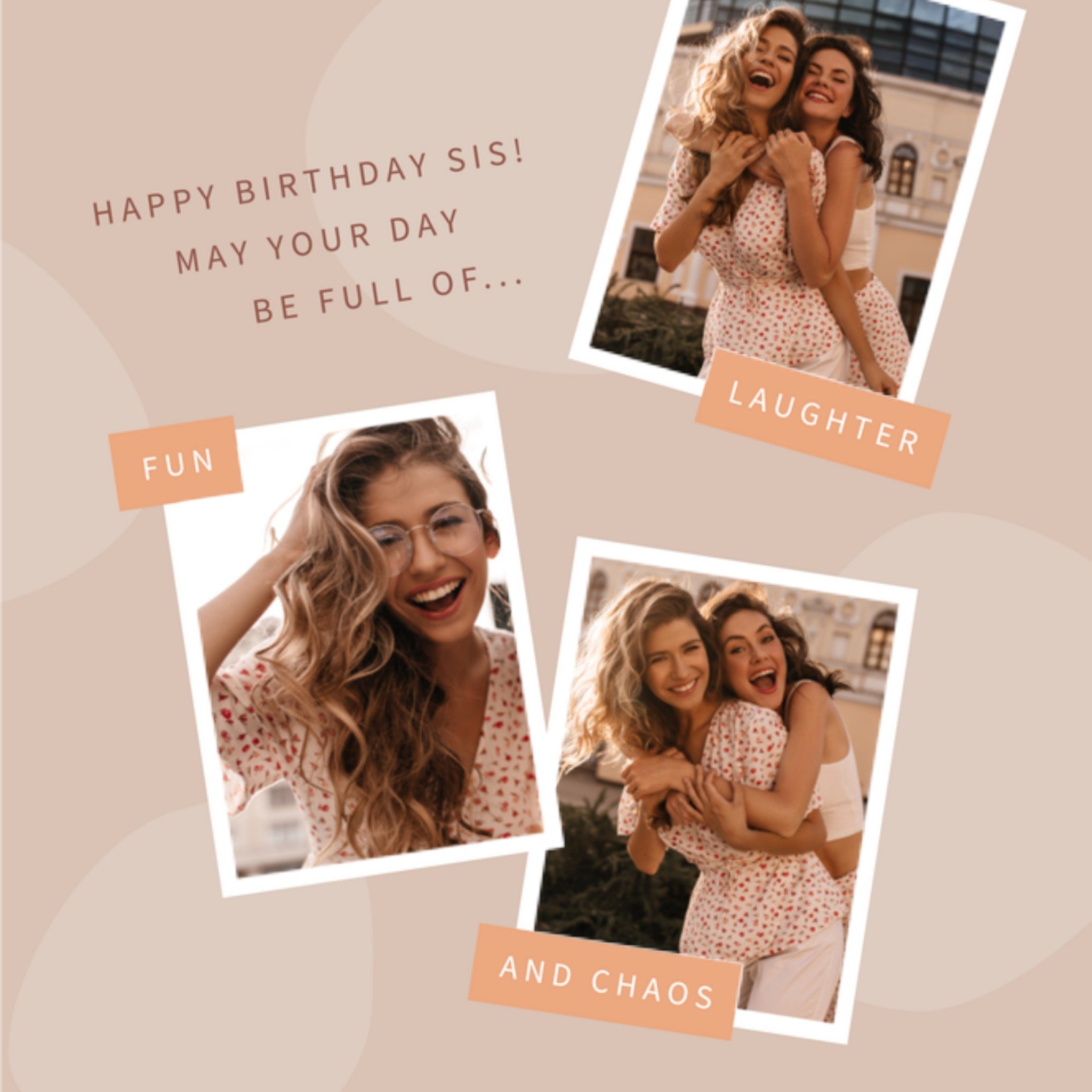 Greetz Verjaardagskaart Happy birthday sis! Vierkant