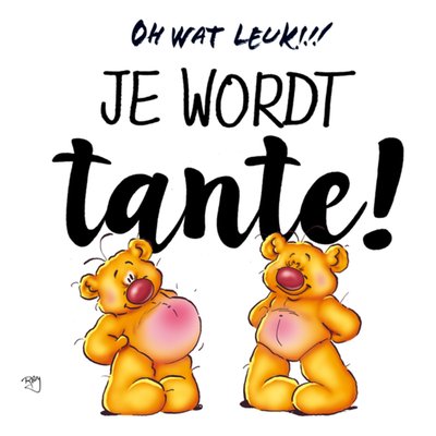 Doodles | Zwangerschapskaart | Tante