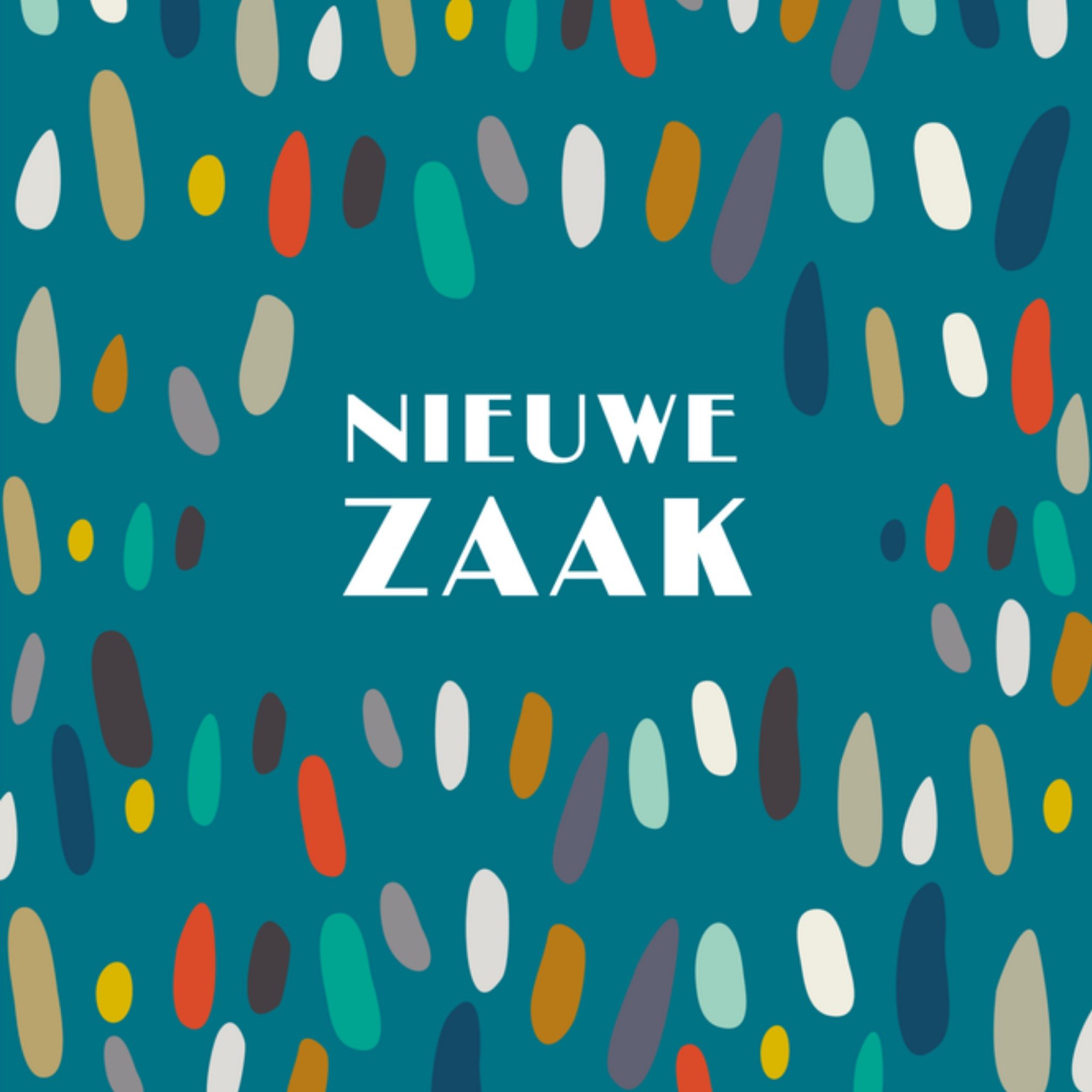 Opening nieuwe zaak stippen tekst Vierkante Kaart TMS