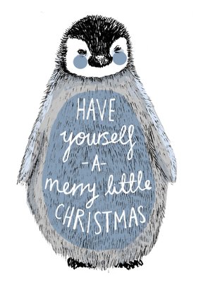 Charly Clements | Kerstkaart | pinguin