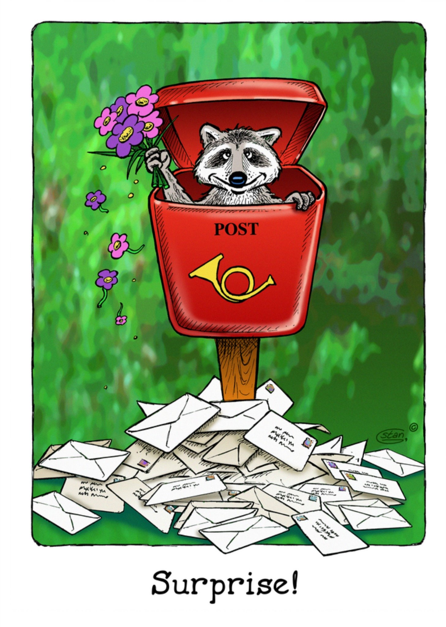 Bengels Verjaardagskaart Post Kaart Stan Groenland