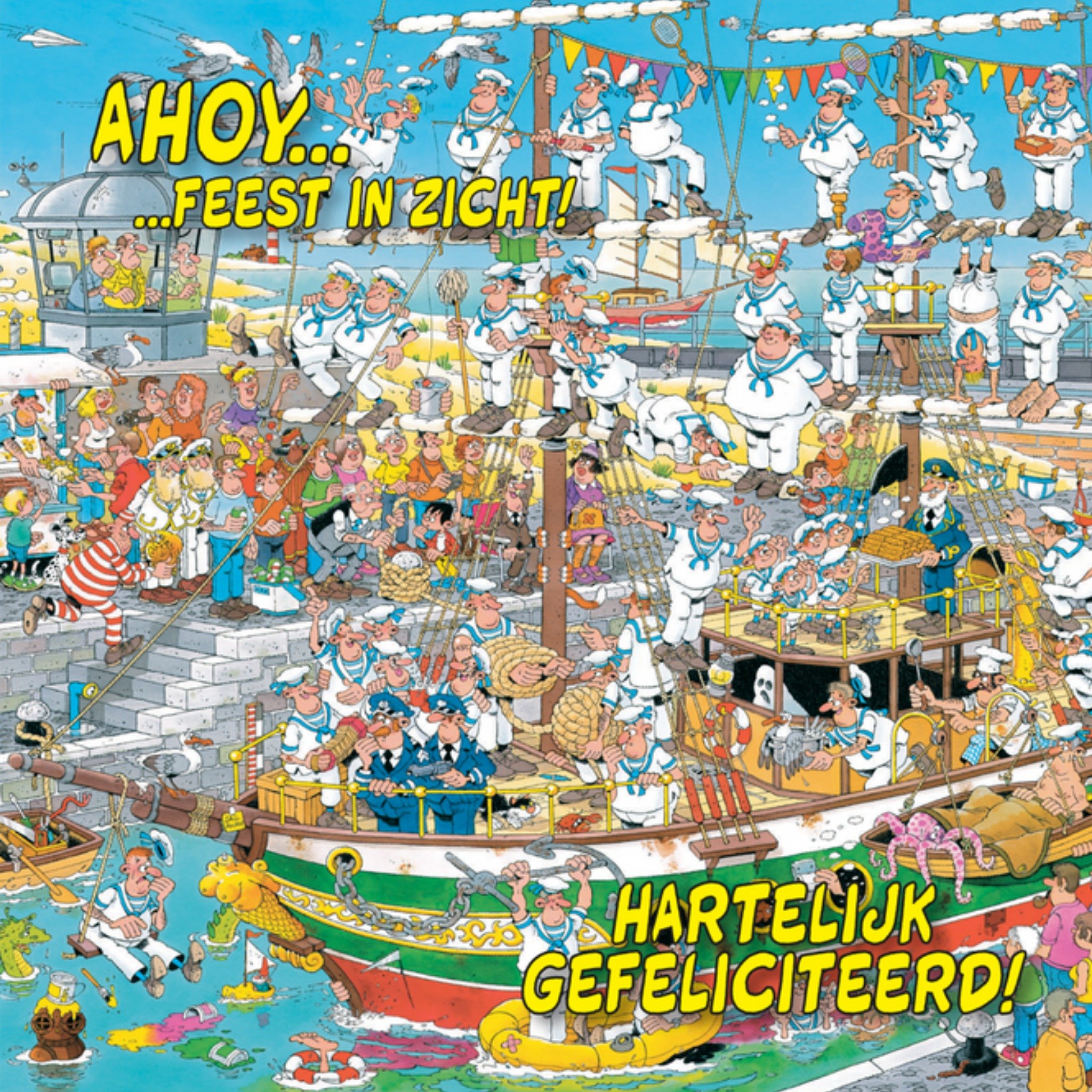 Jan van Haasteren - Verjaardagskaart - Ahoy