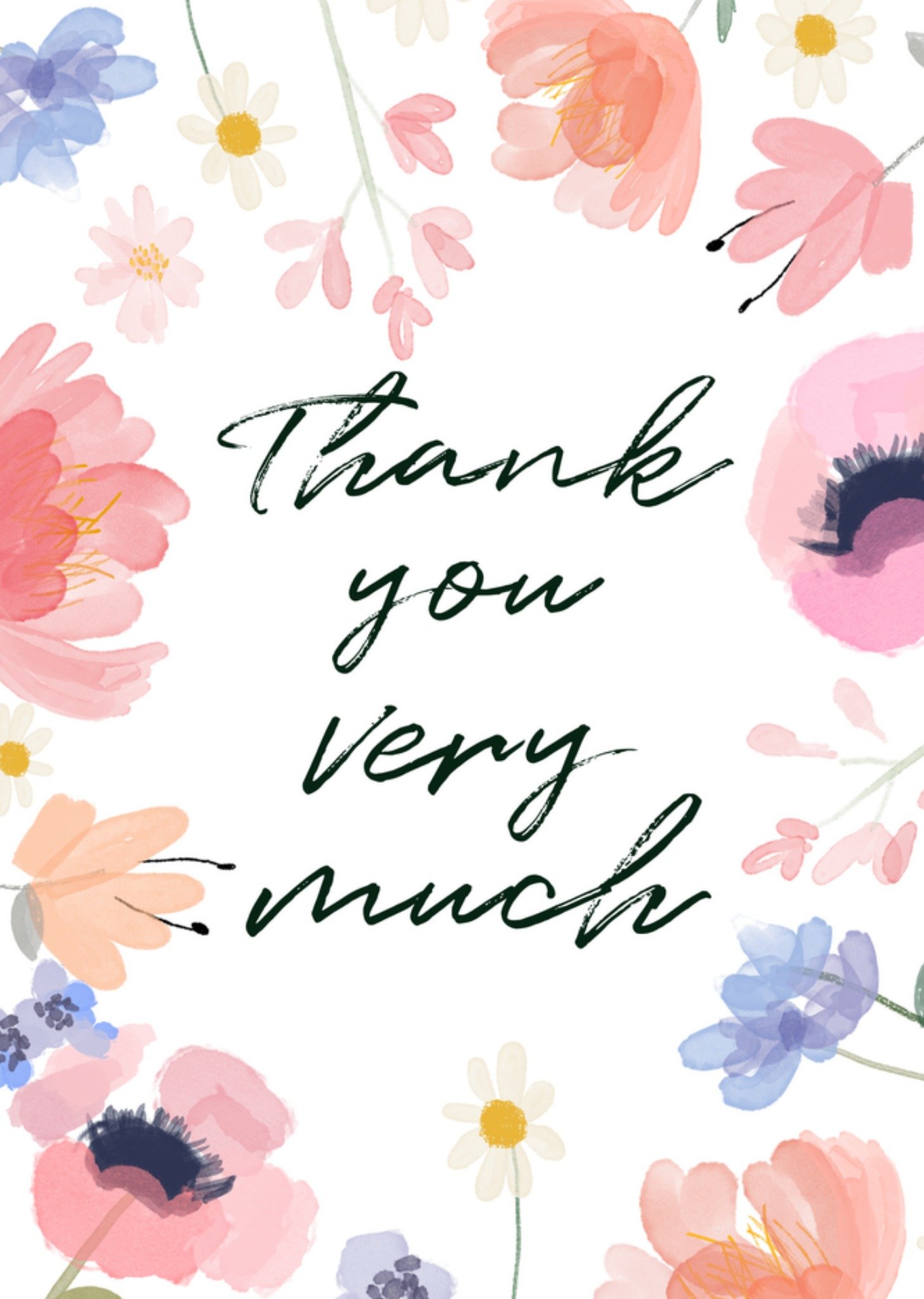Greetz Bedanktkaart fleurig Standard Card