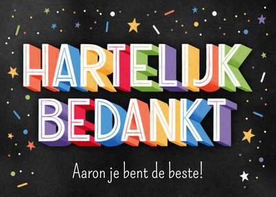 Letters by Julia | Bedankkaart | met naam