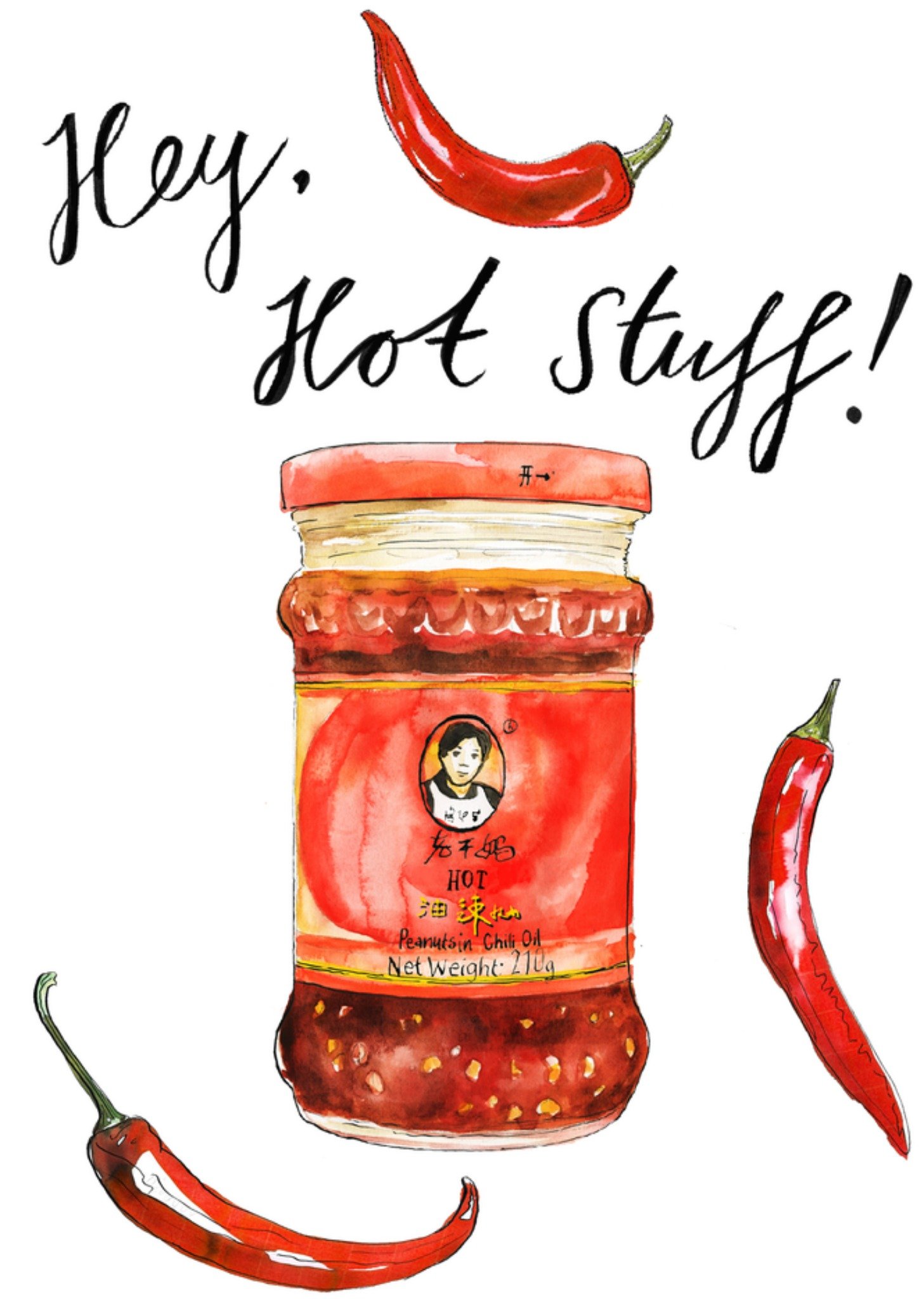 Marie Bodie Valentijnskaart Hot stuff Kaart Marie Bodié