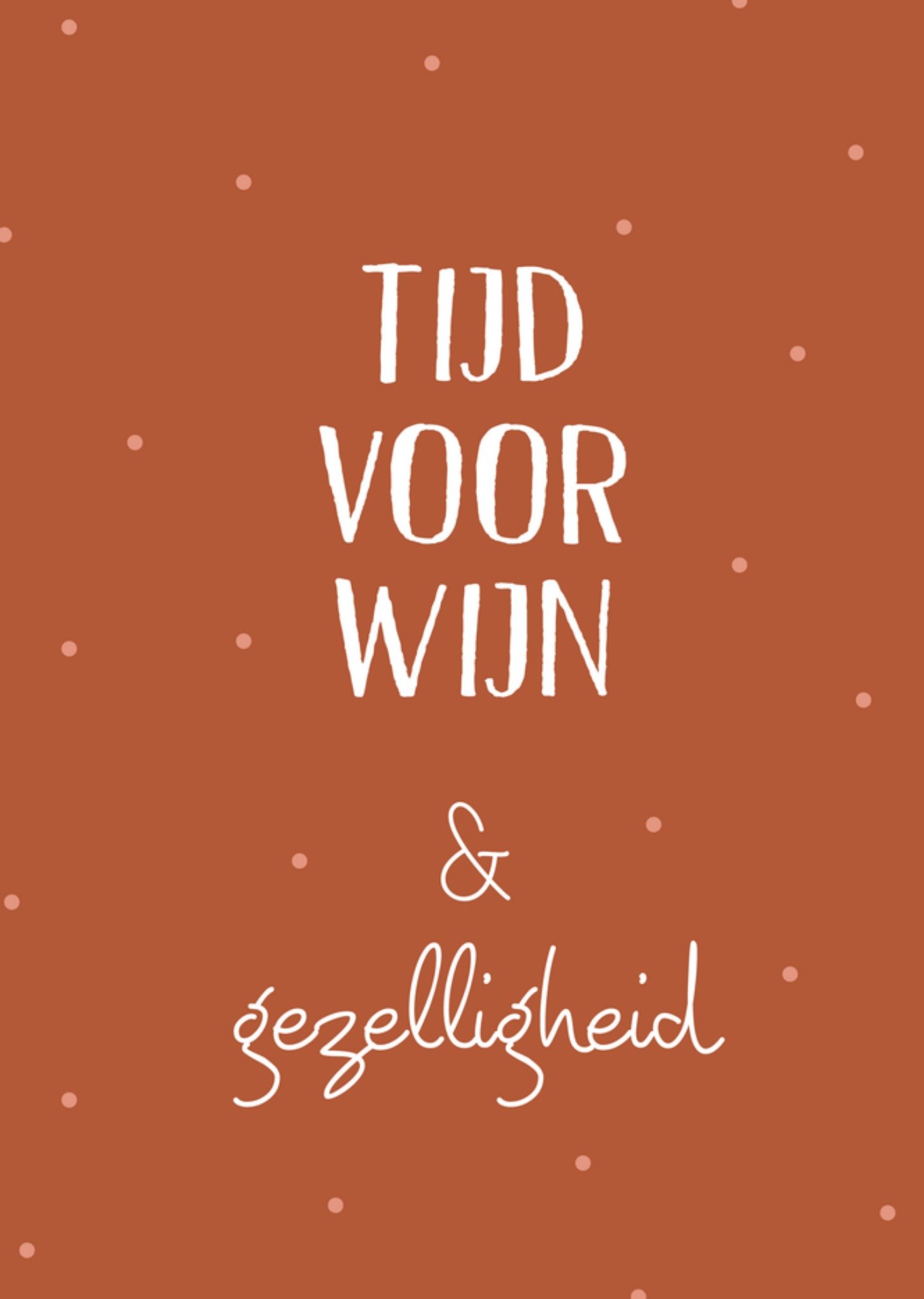 Greetz Vriendschapskaart Tijd voor wijn Standard Card