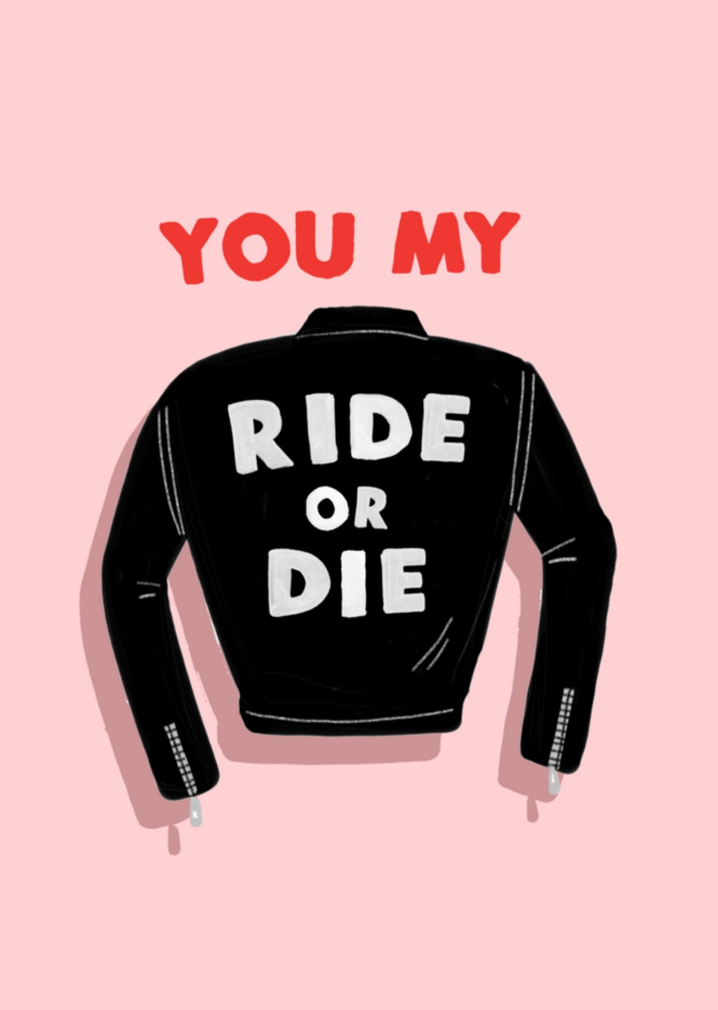 Verjaardagskaart ride or die Kaart Jolly Awesome