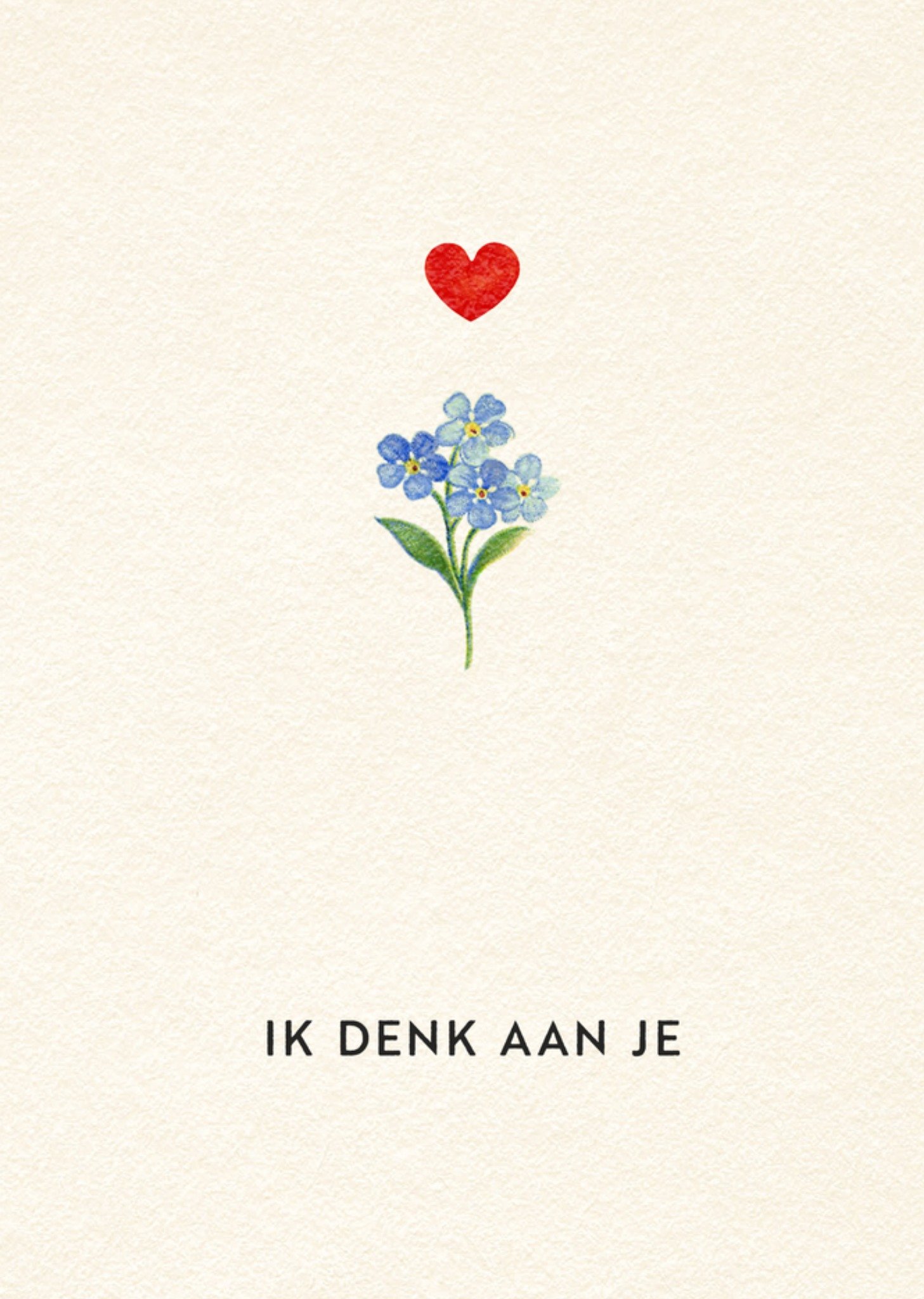 Denken aan kaart Ik denk aan je Kaart Bright Spot