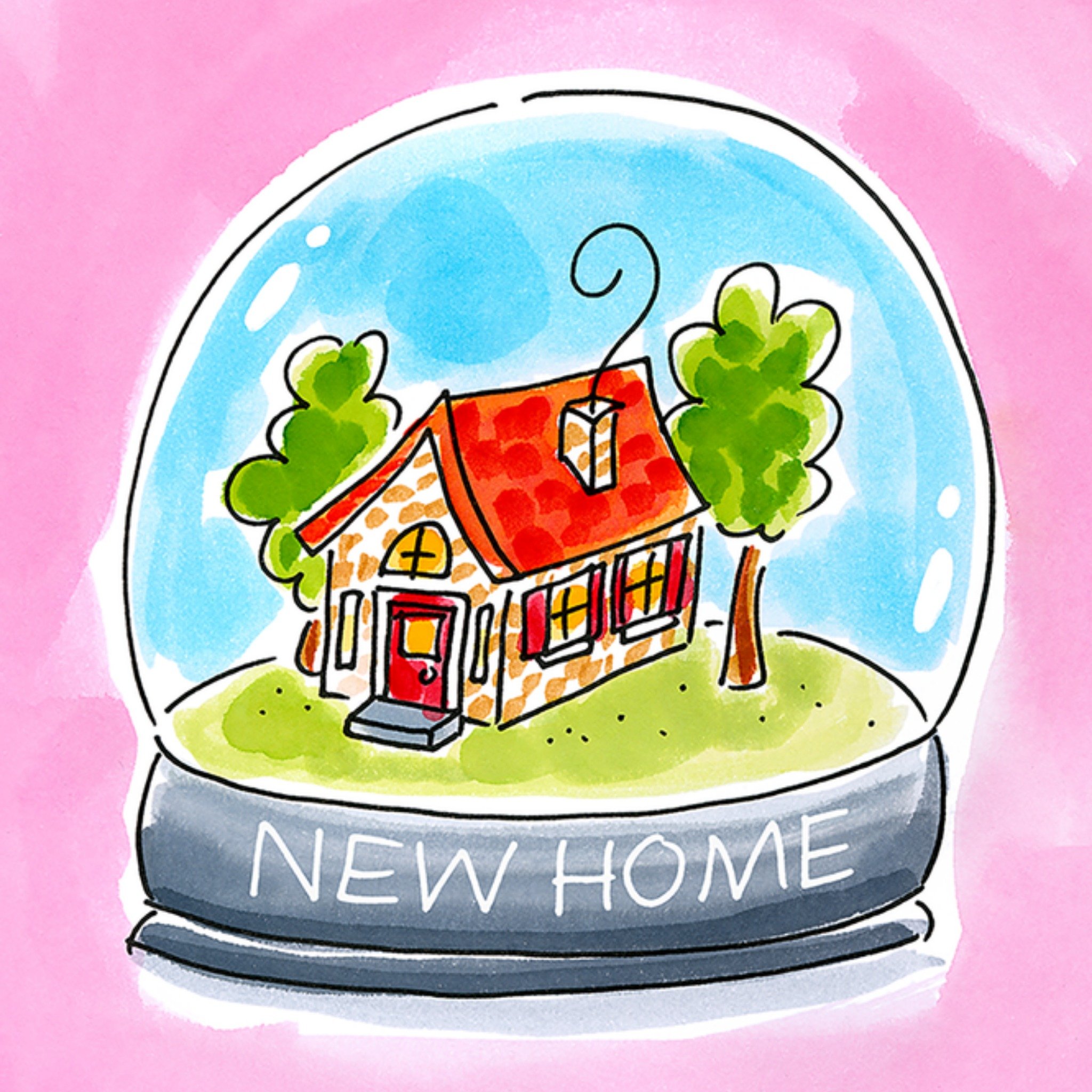 Nieuwe woning kaart New home Vierkante Kaart Blond Amsterdam