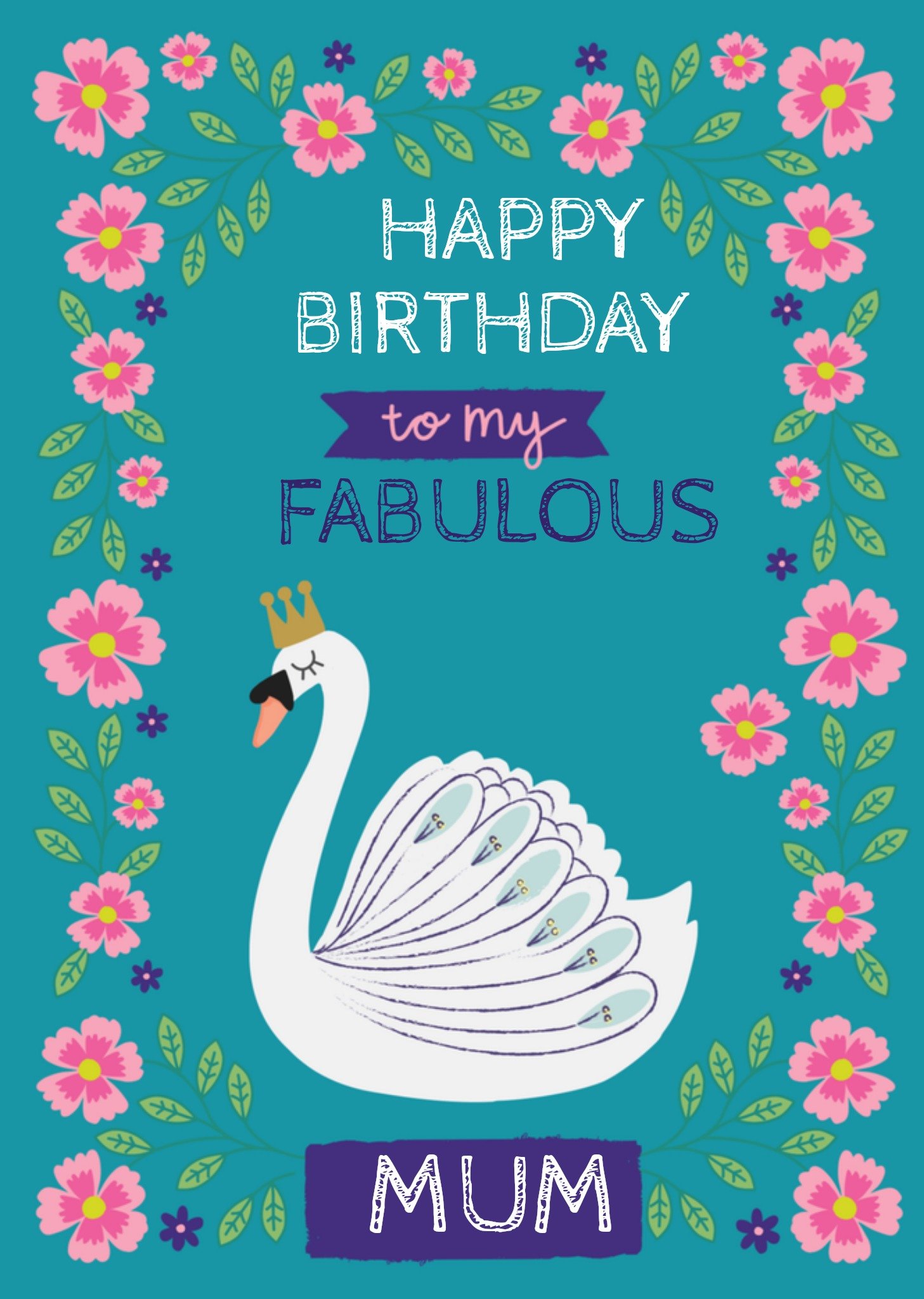 Natalie Alex Verjaardagskaart Zwaan Kaart Mifkins