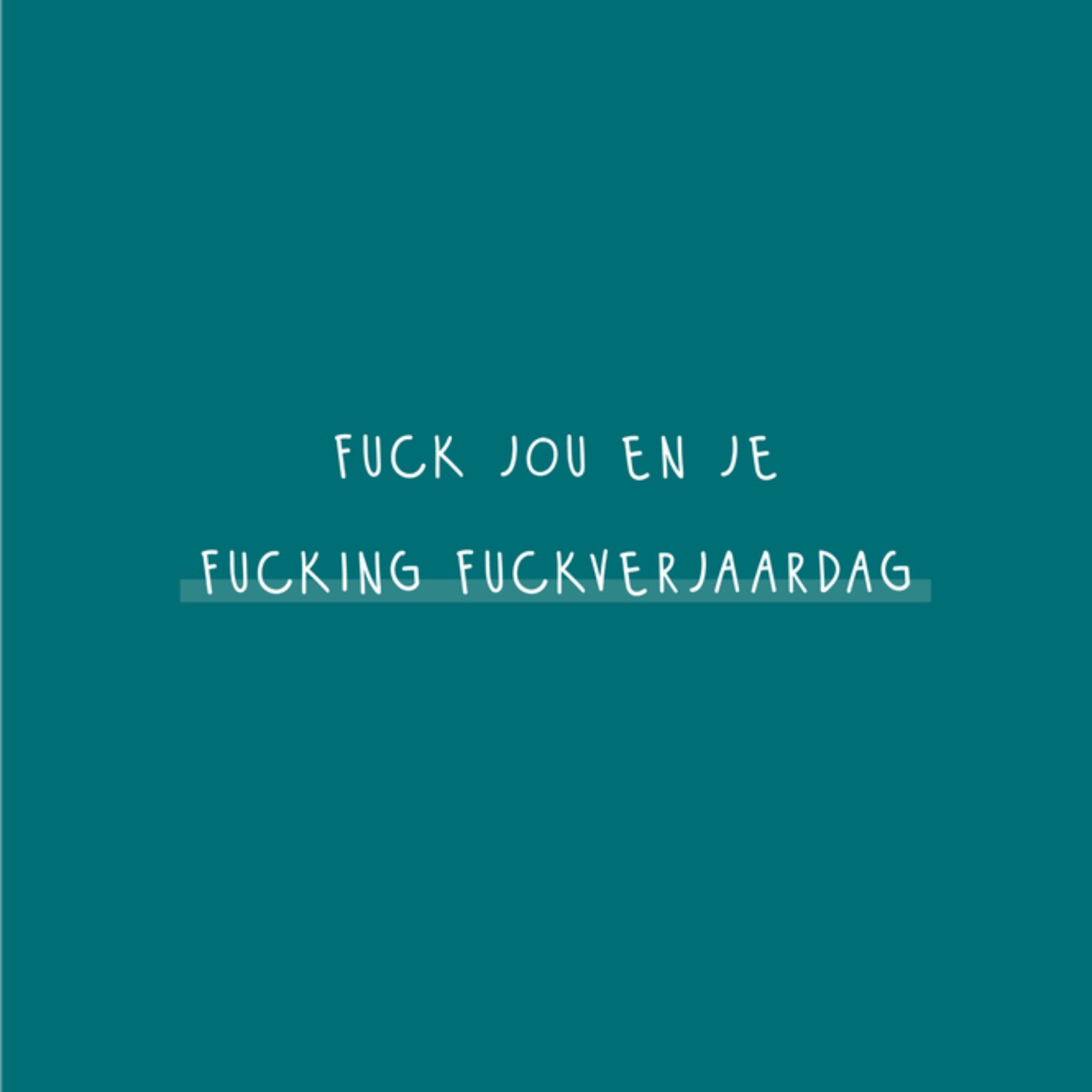 Greetz Verjaardagskaart Funky Vibes Vierkant