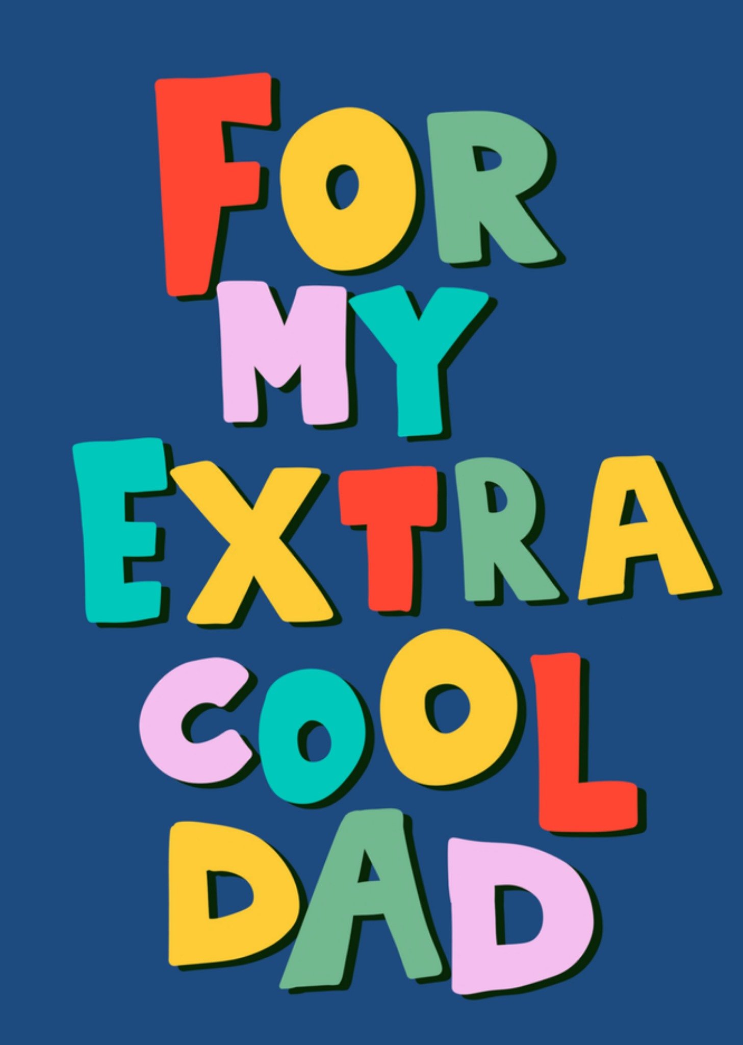 Vaderdagkaart Extra Cool Dad Kaart Greetz