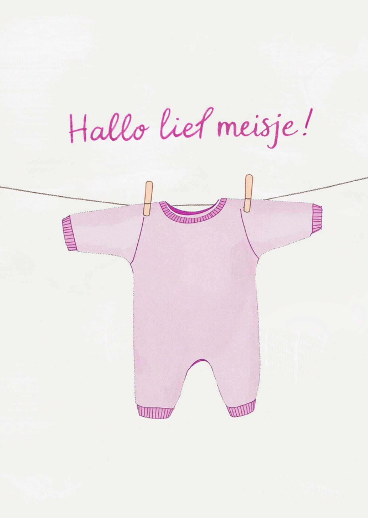 Greetz Geboortekaart Hallo lief meisje! Standard Card