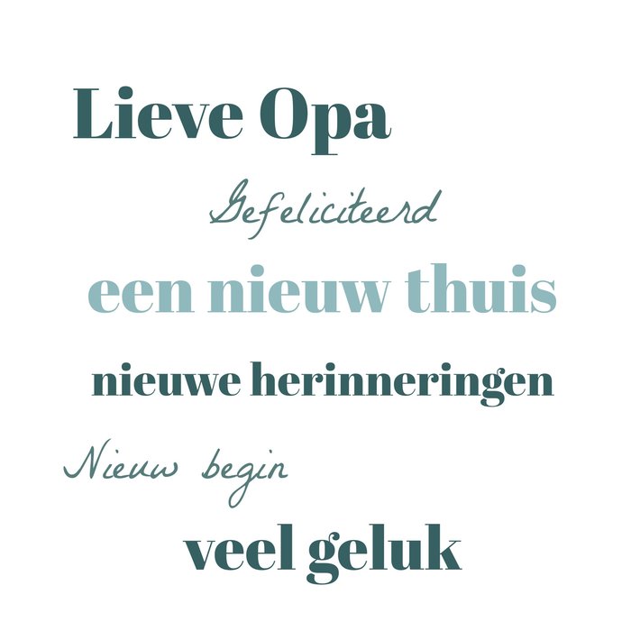 Verhuiskaart | Greetz | Opa