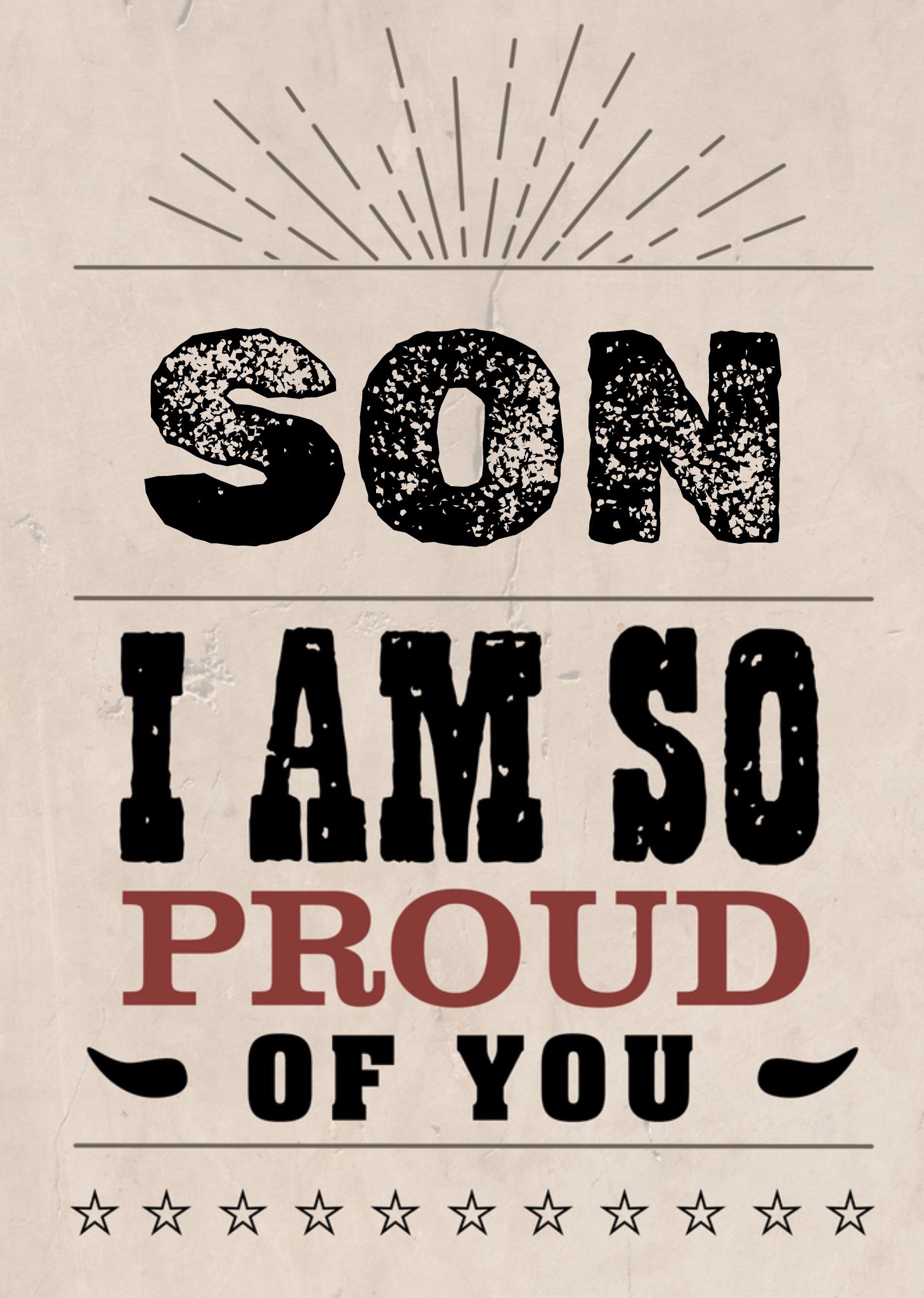 Valentijnskaart zoon trots Greetz