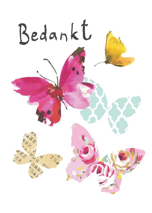 Sooshichacha | Bedankkaart | vlinders