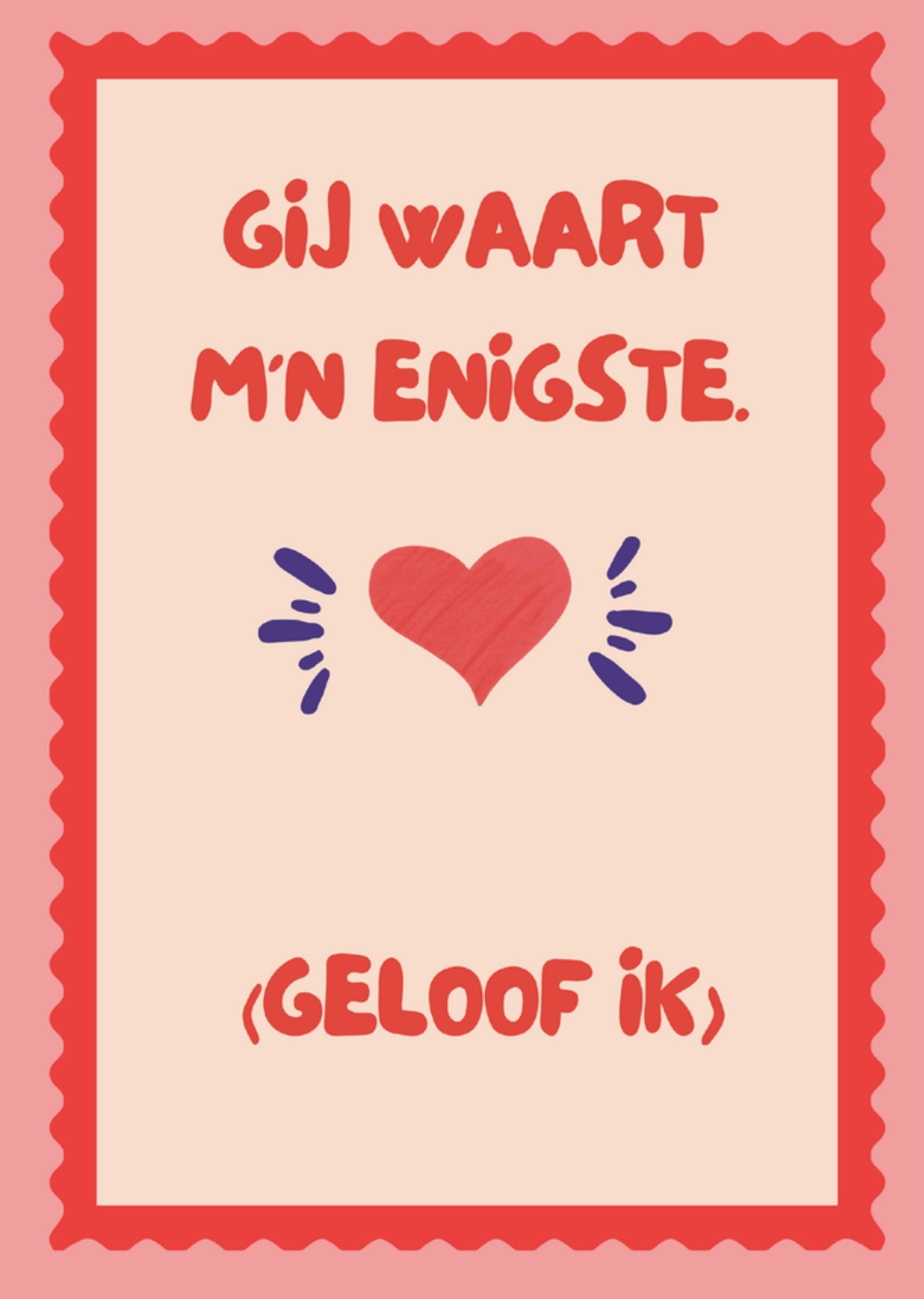 Carnaval kaart Gij waart m