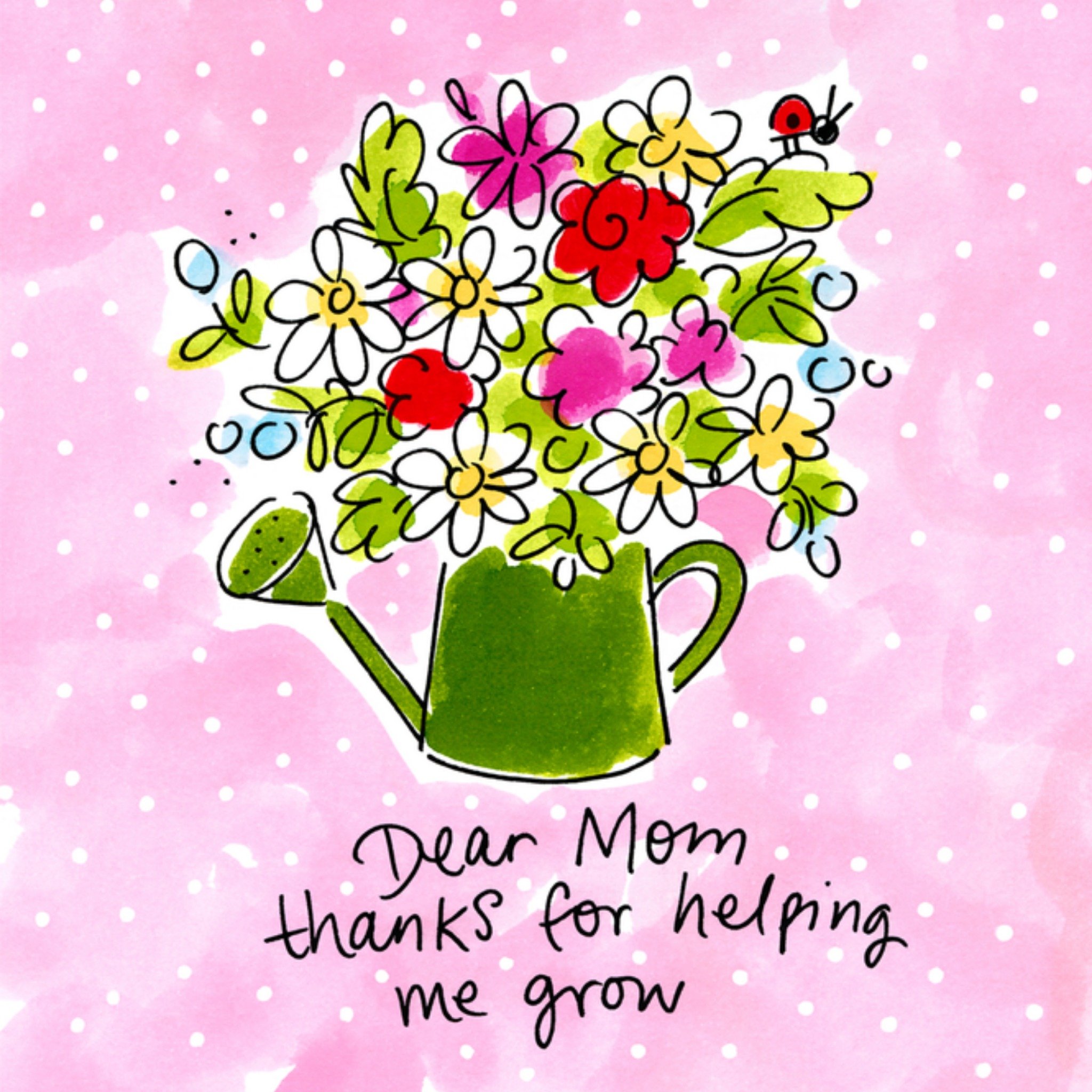 Moederdagkaart bloemen Vierkante Kaart Blond Amsterdam